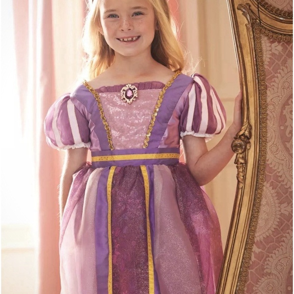 Disney Store Rapunzel Costume Dress Up Princess Tangled Purple Halloween NEW 4 - Picture 5 of 7